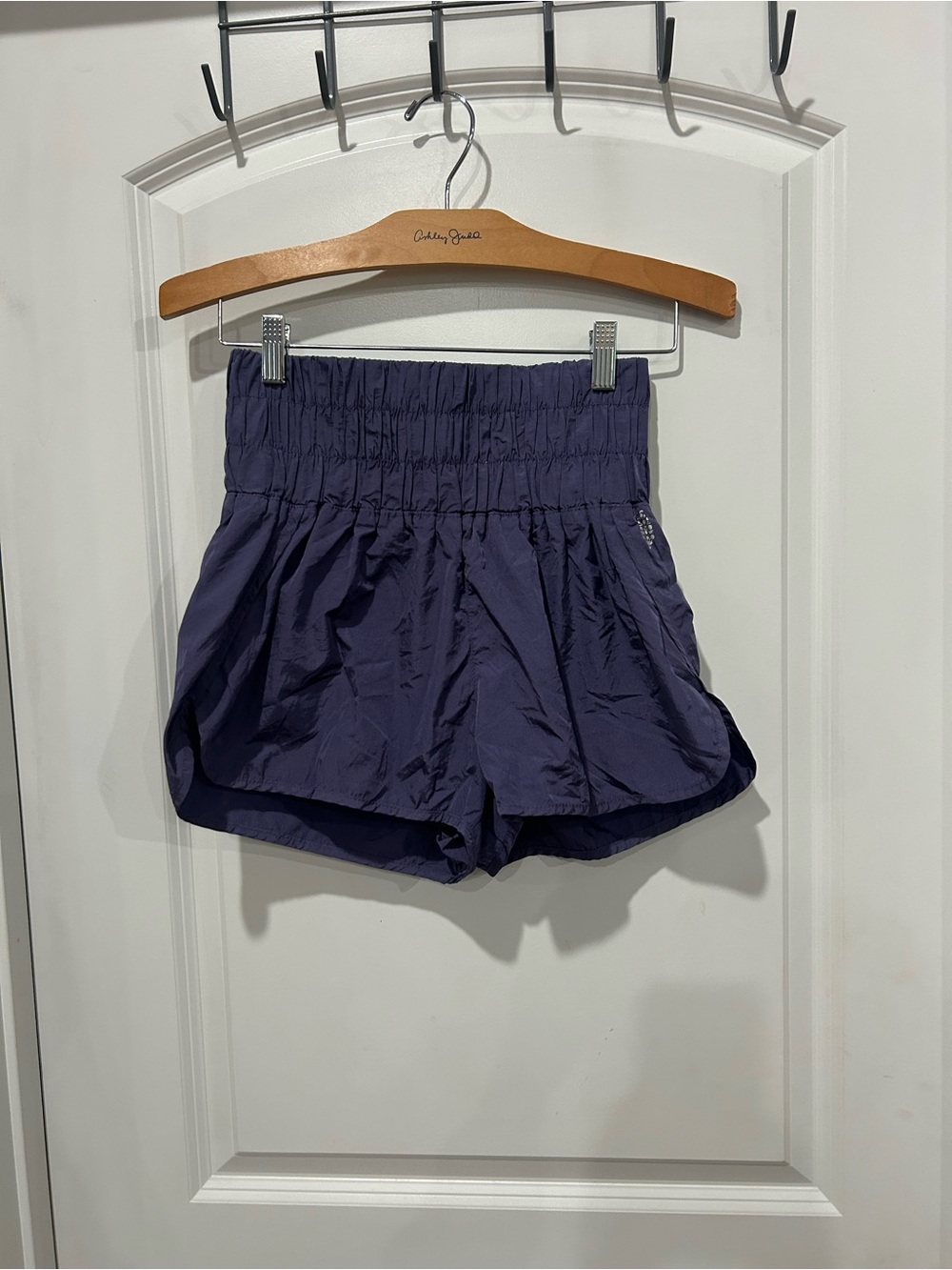 Free People “the way home”Women’s High-Waist Elastic Purple Shorts XS